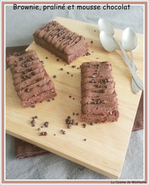 brownie praliné mousse chocolat